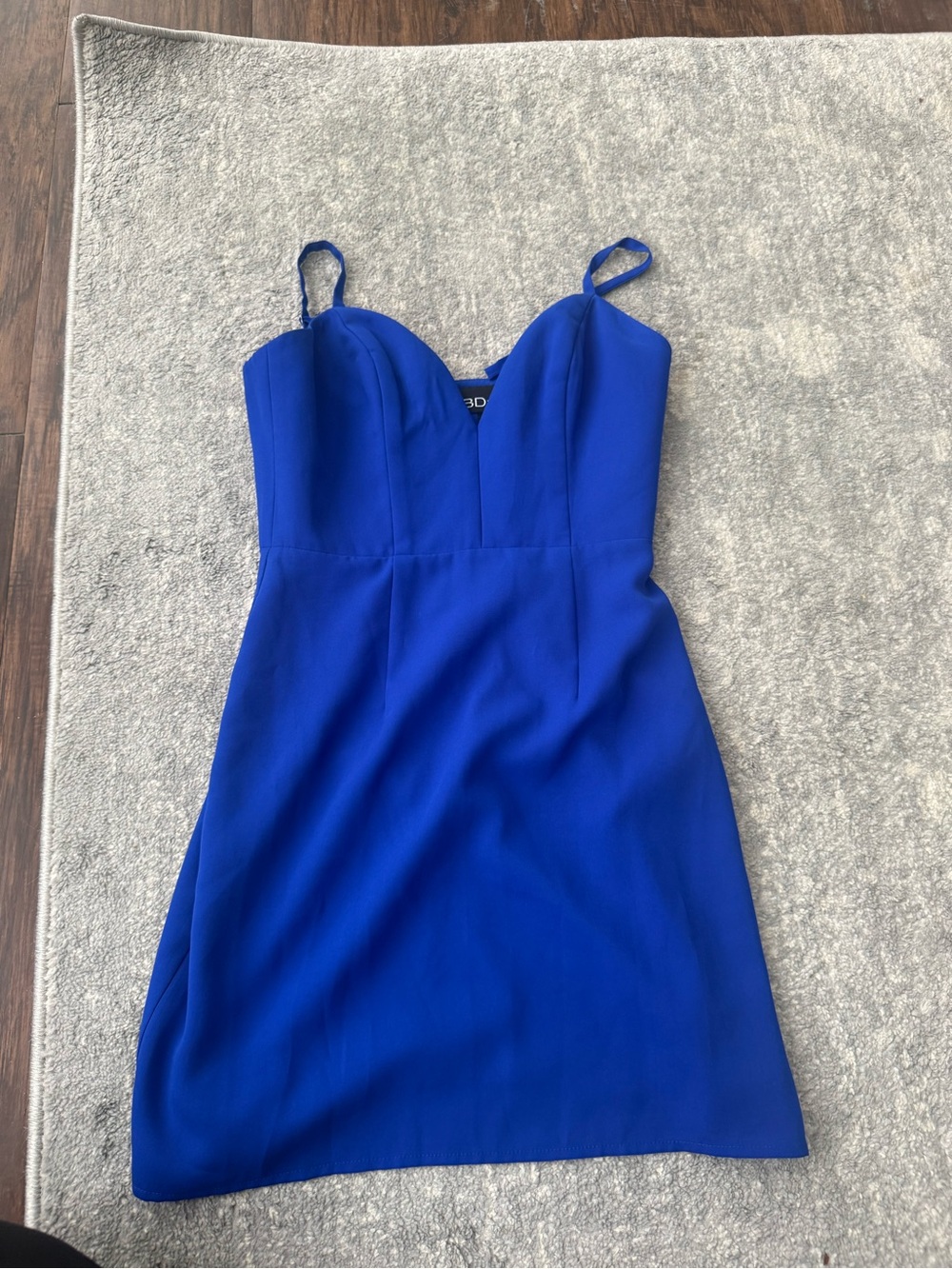 NBD Cobalt Blue Spaghetti Strap Mini Dress